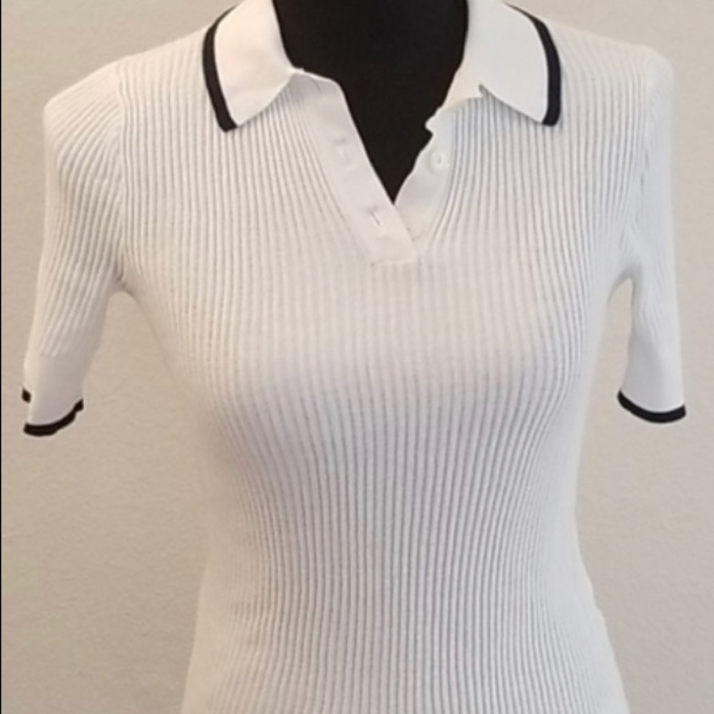 Banana republic ribbed polo